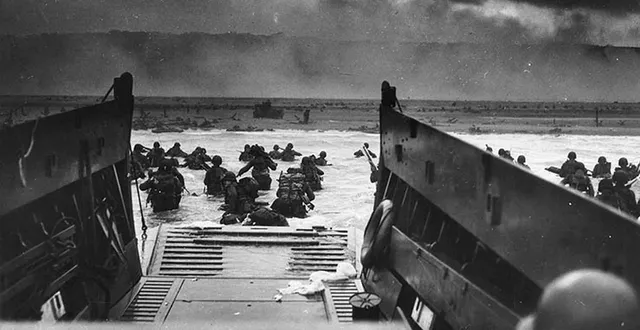 photo  images du débarquement du 6 juin 1944, provenant des archives nationales américaines.  &copy;  afp archives 