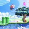 photo la plaine des tuyaux de super mario bros. wonder est un endroit bucolique aux couleurs pastel, idéal pour se familiariser avec les commandes.