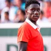 photo moïse kouamé lors du dernier roland-garros.