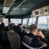 photo  à bord de « l’aigle », chasseur de mines tripartite de la marine française en rade de brest (finistère), le 25 mars 2026. 