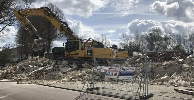 photo  l’ancien centre de tri postal d’argentan a été démoli.  &copy;  ouest-france 
