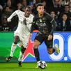 photo désiré doué lors du match contre chelsea en huitièmes de finale de ligue des champions.