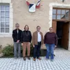 photo jean-pierre guitton, 2e adjoint ; audrey herman, 3e adjointe ; maurice pollefoort, maire de fay et nadège yvon, 1re adjointe.