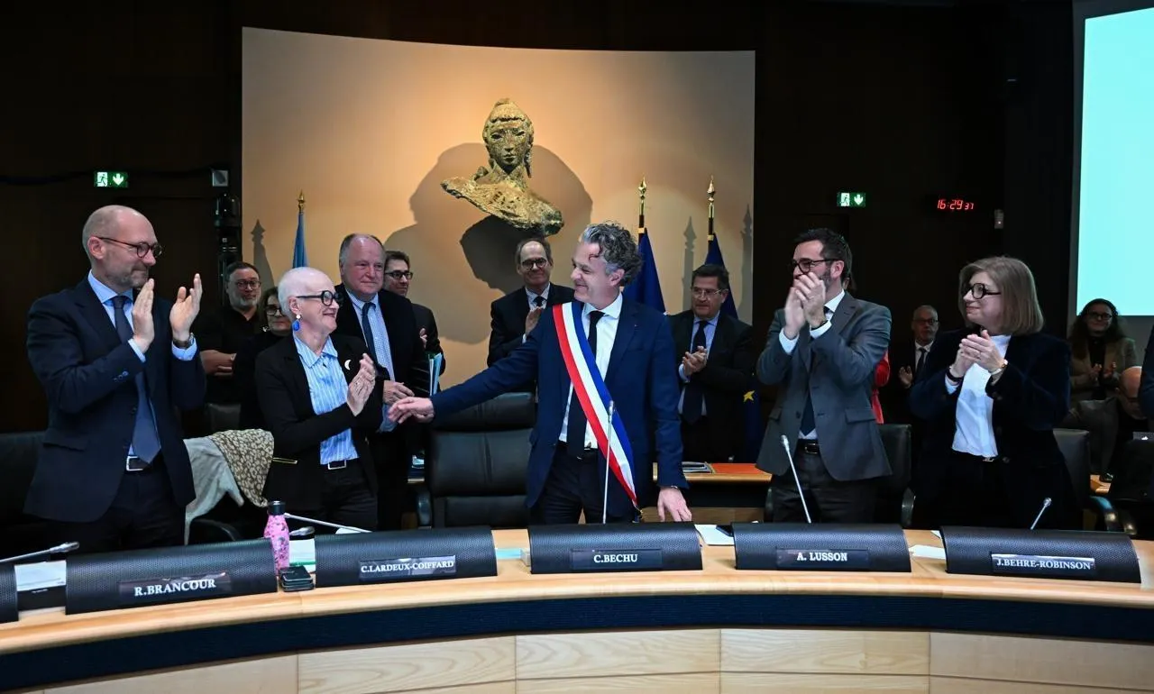 photo  angers, vendredi 27 mars 2026. christophe béchu a été réélu sans surprise maire d’angers, avec 47 voix sur 59, celles de sa majorité. 