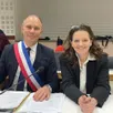 photo  le nouveau maire benoît nicolardot et sa première adjointe, malika laouar. 