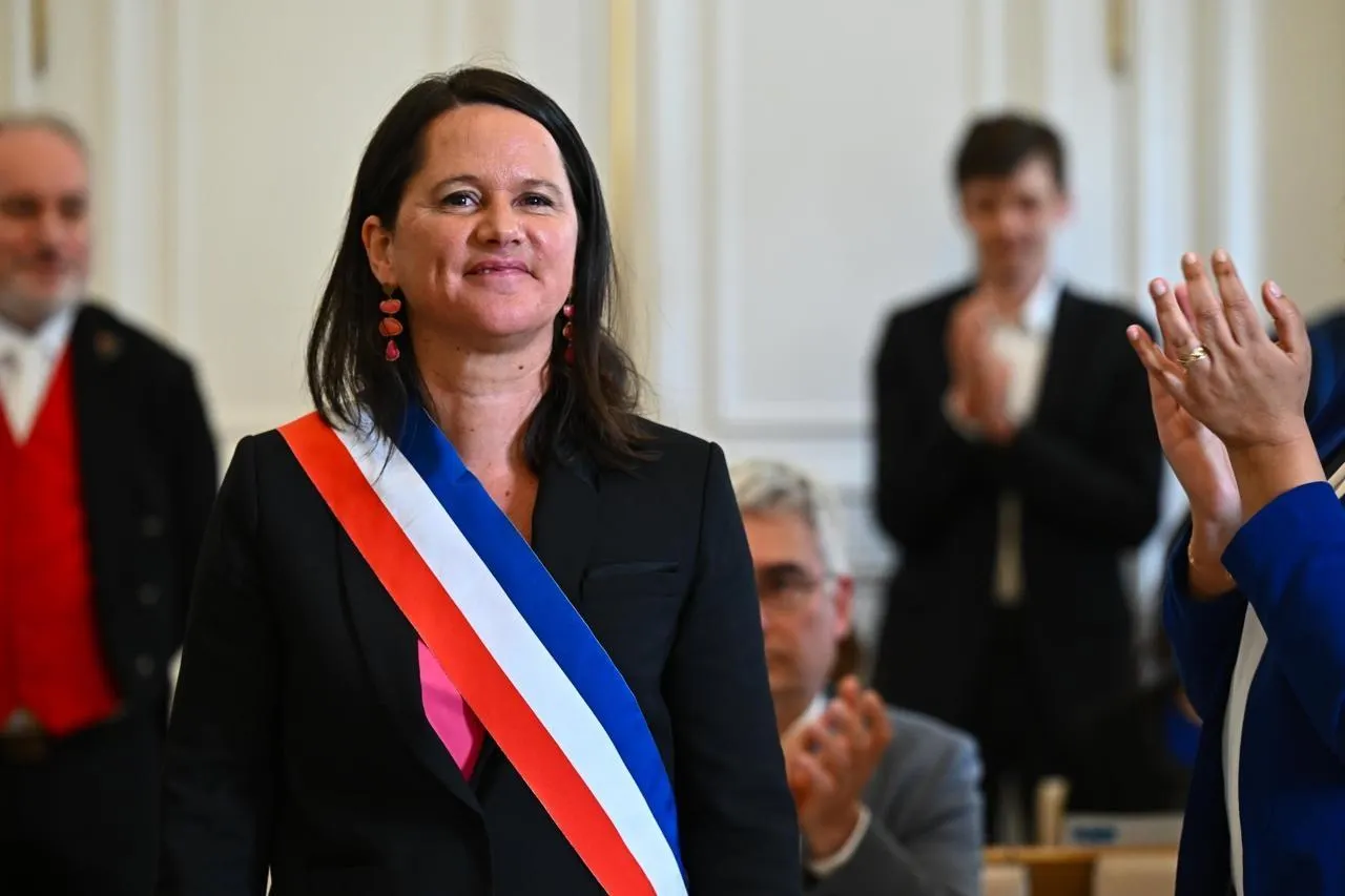 photo  installation du conseil municipal de nantes avec l’élection de la maire johanna rolland, ce vendredi 27 mars 2026. 