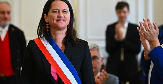 photo  installation du conseil municipal de nantes avec l’élection de la maire johanna rolland, ce vendredi 27 mars 2026.  &copy;  franck dubray / ouest-france 