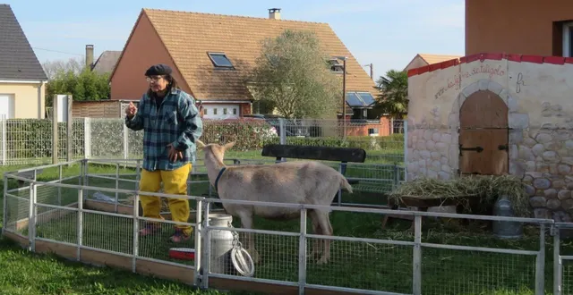 photo  les très jeunes enfants de terre des mômes ont pu assister auspectacle de la ferme de tiligolo.  &copy;  le maine libre 