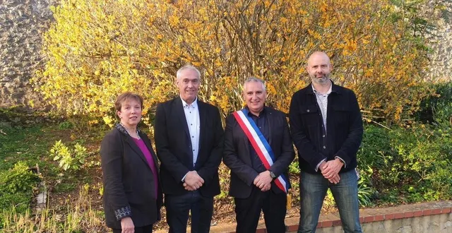 photo  christine agin, romuald martin, paulo baptista et francis gruau.  &copy;  le maine libre 