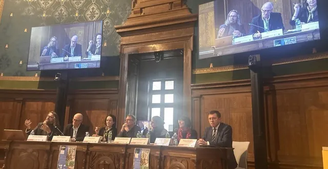 photo  baugé-en-anjou, le 26 mars 2026. la maison du citoyen connecté a accueilli l’une des trois journées du colloque « les êtres et leurs restes », consacrée à l’étude de la bataille du vieil-baugé en 1421.  &copy;  co – christophe ricci 