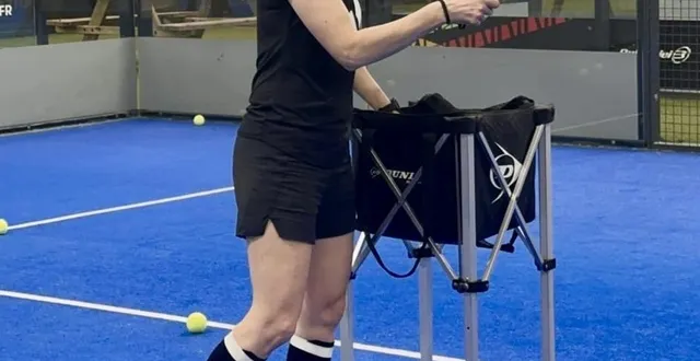 photo  dorine rabas est la coordinatrice sportive du club du mans padel.  &copy;  dorine rabas 