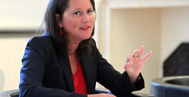 photo  johanna rolland, maire de nantes : « ce n’est pas une carte blanche qui m’a été donnée ».  &copy;  jérôme fouquet/archives ouest-france 