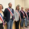 photo  virginie valtier entourée de ses cinq adjoints : florence sbile (2e adjointe), julien tanneau (3e adjoint), dominique vaux (1er adjoint), angèle jousselin (4e adjointe) et franck malassis (5e adjoint). 
