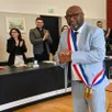 photo trélazé, samedi 28 mars 2026. lamine naham (divers gauche) a été réélu maire de trélazé lors du premier conseil municipal du mandat.