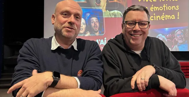 photo  anthony parthenay et samuel pacault, deux des chevilles ouvrières du festival j’ai cinoche.  &copy;  co 