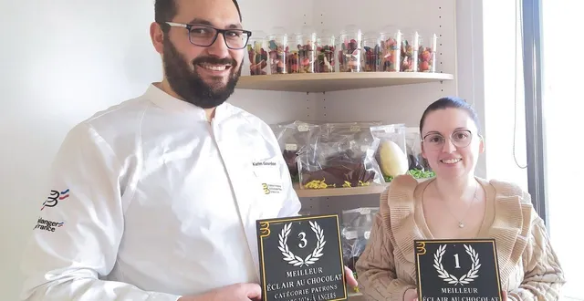 photo  karim et marion gourdon avec leur prix.   &copy;  co 