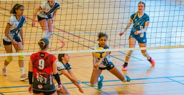 photo  mégane gazeau et clémence bonneu-merle n’ont rien pu faire face à laval, samedi 27 mars.  &copy;  arnaud despelchain 