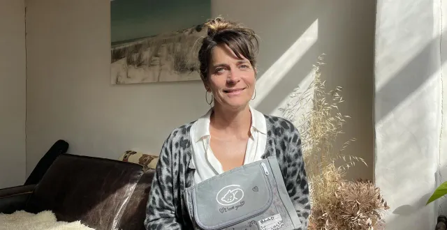 photo  derrière le projet euthabag, la vétérinaire céline leheurteux, qui souhaitait proposer une alternative plus éthique au transport des animaux euthanasiés.  &copy;  ouest-france 