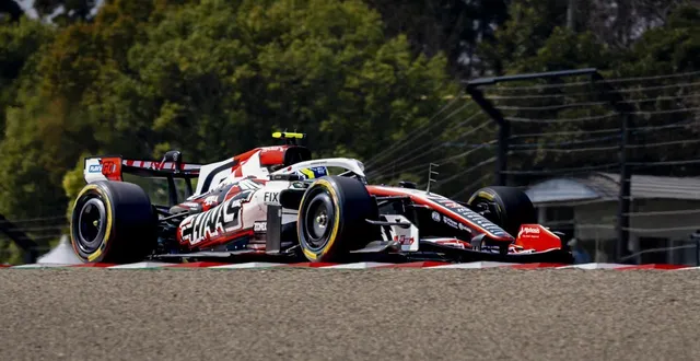 photo  le pilote haas, oliver bearman, a été victime d’accident lors du grand prix du japon. ce qui remet la nouvelle réglementation de la f1 sur le devant de la scène.  &copy;  marcel van dorst / nurphoto via afp 