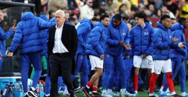 photo  didier deschamps lors de la rencontre amicale entre la france et la colombie, le 29 mars 2026 à landover (maryland, états-unis).  &copy;  franck fife /afp 