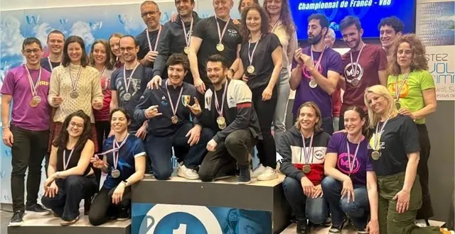 photo  le podium  &copy;  fédération française de parachutisme 