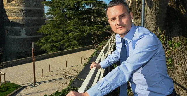 photo  angers, mardi 3 mars 2026. valentin rambault menait la liste sans étiquette angers 2026, qui a reçu 1 936 voix (3,94 %) au premier tour le 15 mars.  &copy;  co - laurent combet 