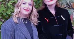 actu cin&eacute;ma  lily-fleur pointeaux, dans le rôle de suzana, compagne de philippe croizon et la réalisatrice marie-castille mention-schaar. 