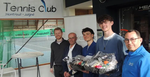 photo  les finalistes hommes entourés des responsables et élus.  &copy;  ouest-france 