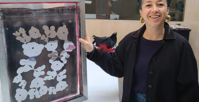 photo  anissa allam vaquez perpétue l’art de l’ennoblissement textile.  &copy;  co 