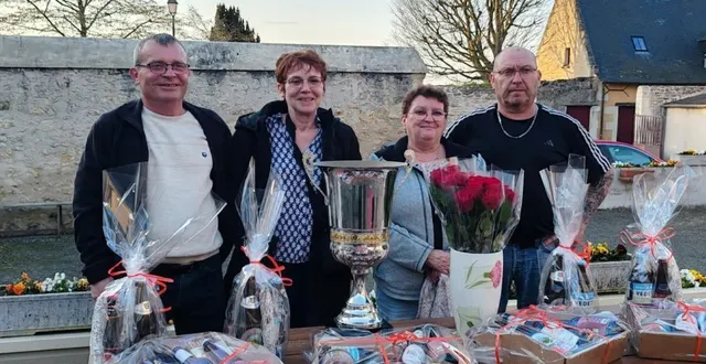 photo  la finale du challenge un sociétaire, un invité a eu lieu dimanche 8 mars, aux amis réunis à montreuil-bellay. pascal fauveau accompagné de fabienne gennetay l’ont emporté 12 à 6 face à christophe et fabienne bodin. 32 équipes étaient engagées. la compétition s’est terminée par un verre de l’amitié partagé entre participants et supporters.  &copy;  co 