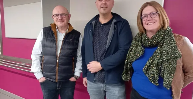 photo  entre jérôme hurel, le directeur de la maison familiale rurale le cèdre, et séverine maussion, la présidente, anthony allaume, parent d’élève qui a décidé de s’investir en rejoignant le conseil d’administration.  &copy;  ouest-france 