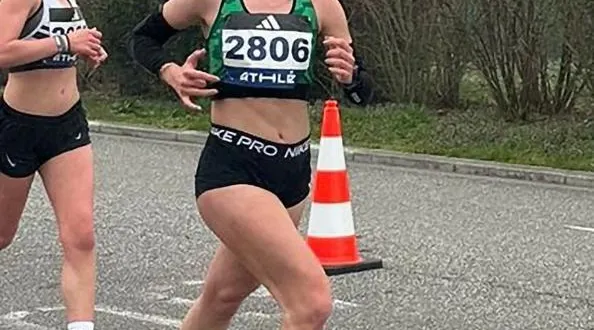 photo  emma chatreaux lors du critérium national de marche à lens.  &copy;  photo mc 