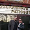 photo romain jarry et aline leroy devant leur boulangerie chez romali, place du général-leclerc à exmes, prêts à accueillir leurs premiers clients.