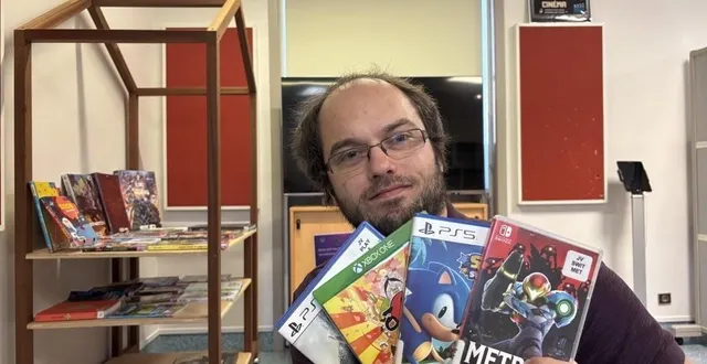 photo  joévin colombu, coordinateur informatique et numérique du réseau des médiathèques de la communauté urbaine d’alençon, présentait le dispositif en janvier 2026.  &copy;  archives ouest-france 