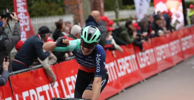 photo  pierre gautherat a remporté la 87e édition de paris-camembert, mardi 31 mars 2026.  &copy;  charles bury / ouest-france 