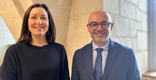 photo  angers, mardi 31 mars 2026. la présidente florence dabin s’appuie depuis six mois sur un nouveau directeur général des services du département, wilfried verna.  &copy;  co 