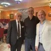 photo bachir laouar et mohammed boudri, du cics, avec benoît nicolardot, pour sa première sortie publique en tant que maire.
