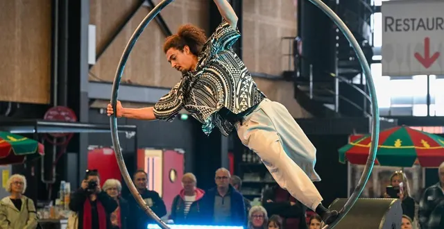 photo  l’école du cirque la carrière va de nouveau investir la foire d’angers avec des spectacles étonnants.  &copy;  archives co – laurent combet 