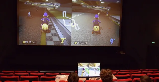 photo  ce samedi 4 avril 2026, le cinéma le kid de la flèche (sarthe) mettra à disposition l’une de ses salles pour des parties de mario kart sur très grand écran.  &copy;  archives salon du jeu vidéo de la flèche 