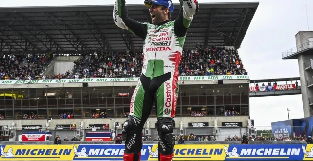 photo  en 2025, johann zarco avait créé la sensation en remportant le gp de france moto devant des fans français aux anges sur le circuit du mans.  &copy;  archives le maine libre - denis lambert 