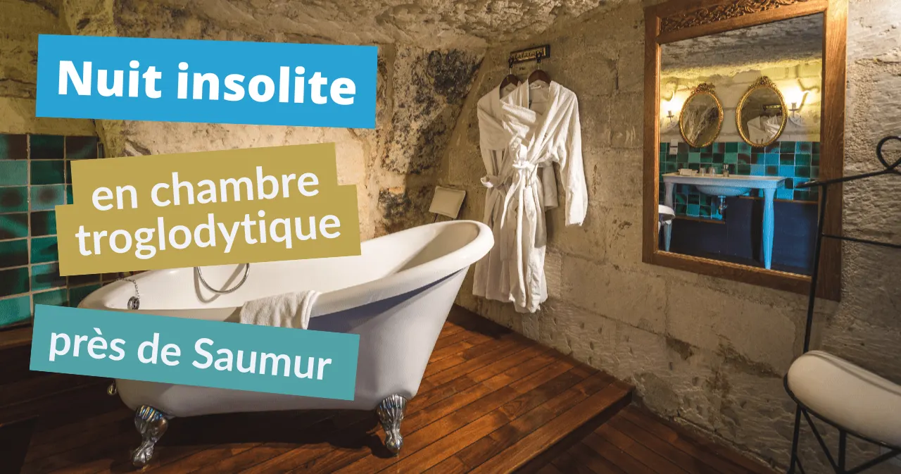 photo nuit insolite en chambre troglodytique près de saumur &copy; demeure de la vignole