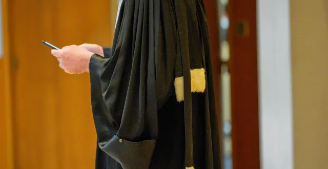 photo  les avocats du barreau du mans en grève.  &copy;  jade taillard / archives ouest-france 