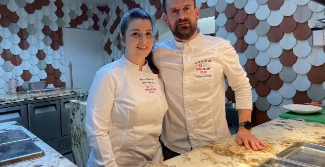 photo  le couple morvan travaille ensemble depuis neuf ans à lait thym sel.  &copy;  ouest-france 