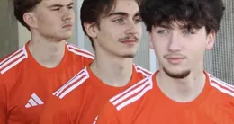 Info insolite  trois joueurs du fc bellourie portant les couleurs du club : raphaël puisney, gaspard godefroy et ivo perrotte. 